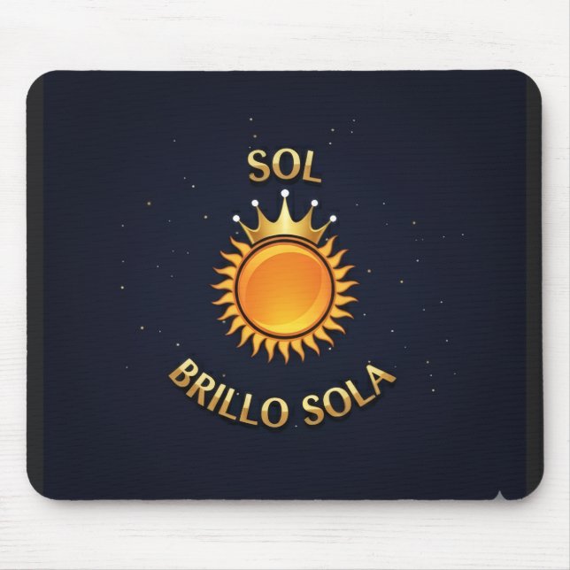 Tapete para Ratón con Logo Sol Brillo Sola | Mouse Mouse Pad (Front)