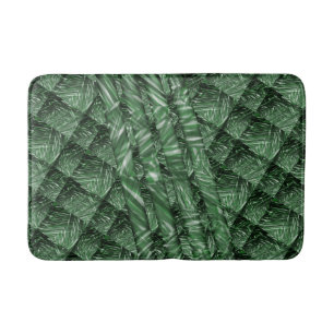 Tapete verde quadriculado com cor riscada bath mat
