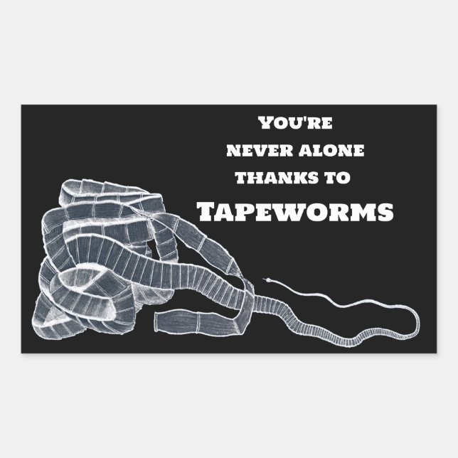 Tapeworm And You Sticker (Front)