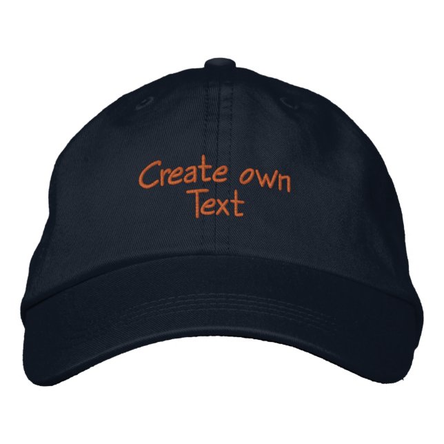 Tapez le Casquette de texte propre-Casquette (Devant)
