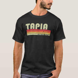 TAPIA Surname Funny Retro Vintage 80s 90s Birthday T-Shirt