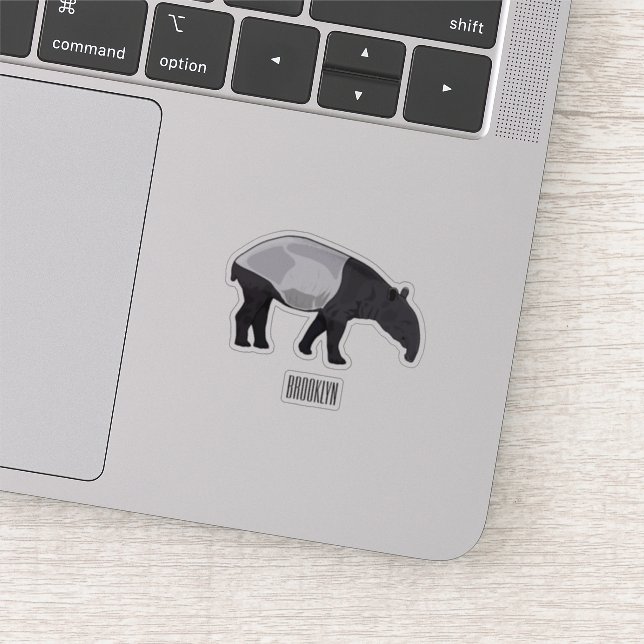Tapir cartoon illustration (Detail)