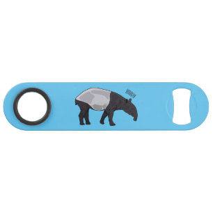 Tapir cartoon illustration bar key