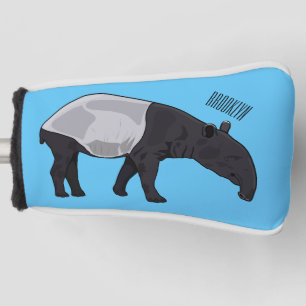 Tapir cartoon illustration golf head cover