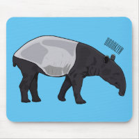 Tapir cartoon illustration