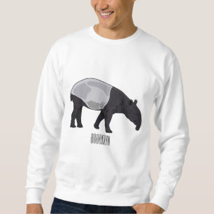 Tapir cartoon illustration sweatshirt