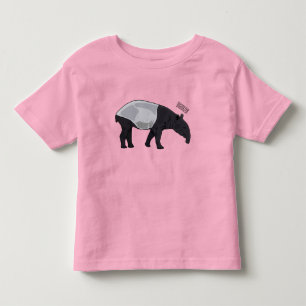 Tapir cartoon illustration toddler t-shirt