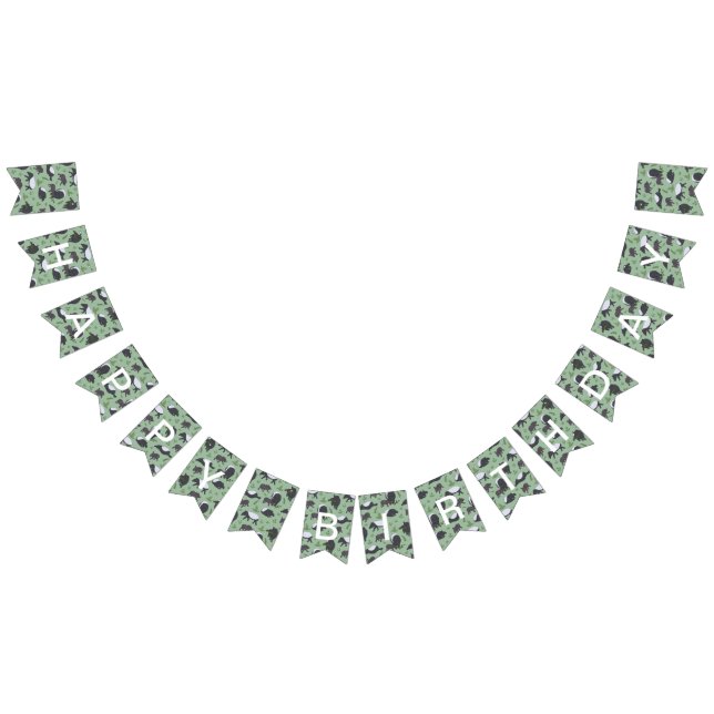 Tapir Family Dinner in Green Bunting Flags (All)