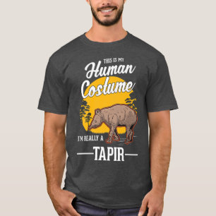Tapir Human Costume Halloween Tapir T-Shirt