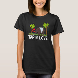 Tapir Love Mammal From South America Wildlife  2 T-Shirt
