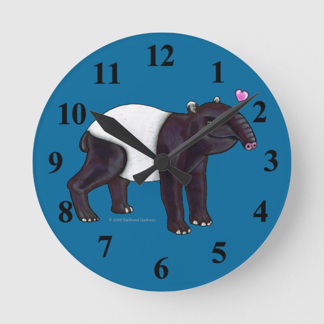 Tapir Wants Hugges Wall Clock (Front)