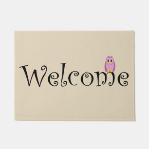 Tapis bienvenu de hibou
