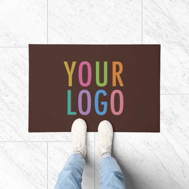 Tapis Brown personnalisé avec logo de porte d'affa (Intérieur)