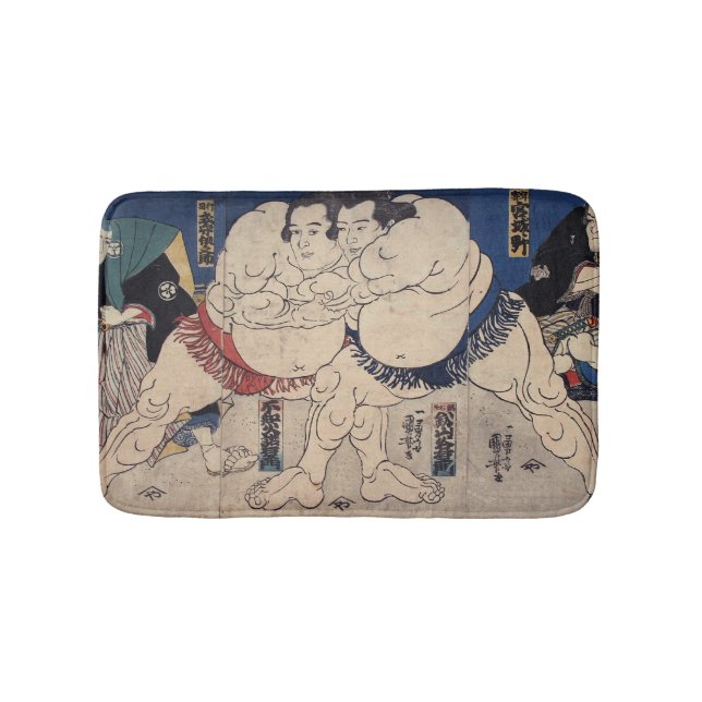 Tapis De Bain 力 士, 国 芳 Sumo Wrestler, Kuniyoshi, Ukiyo-e (Devant)