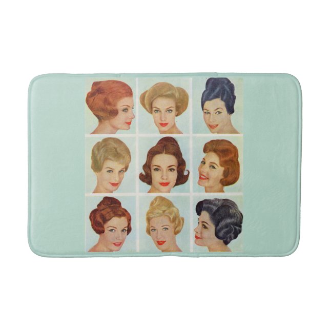 Tapis De Bain 1960 s hairstyles grid (Devant)