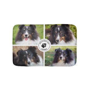 Tapis De Bain 4 Photos personnalisées pour animaux de compagnie 