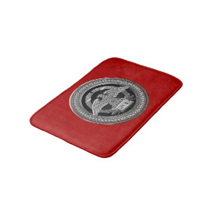 Tapis De Bain [600] Aigle impérial romain d'argent sur Médaillon