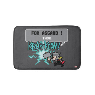 Tapis De Bain 8Bit Thor Attaque - Pour Asgard !