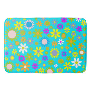 Tapis de bain à fleurs - Mélange & Match Cadeaux -