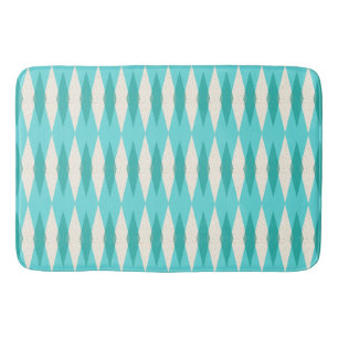 Tapis de bain à motifs de losanges moderne de la