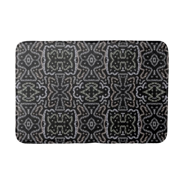Tapis De Bain Abstract Arrow Grunge Pattern And Soft Pastels (Devant)