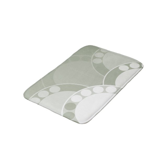 Tapis De Bain Abstrait Fern Frond - Vert clair - Mat de bain (Angle)