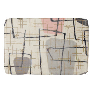 Tapis de bain abstrait moderne de tissu de la