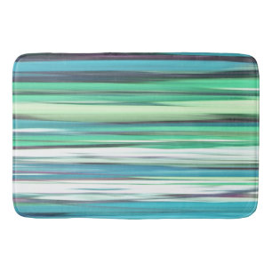 Tapis De Bain Abstrait n° 2 : bleu vert d'eau