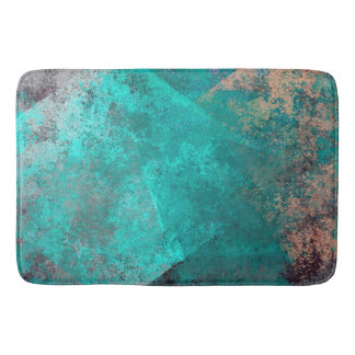 Tapis De Bain abstrait turquoise turquoise grunge arrière - plan
