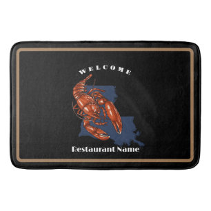 Tapis De Bain Accueil moderne écrevisse rouge Louisiane nom pers