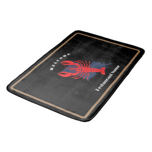 Tapis De Bain Accueil moderne écrevisse rouge Louisiane nom pers