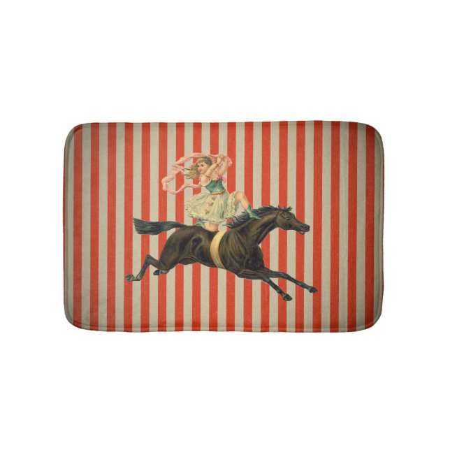Tapis De Bain acrobat de cirque vintage & bathmat de cheval (Devant)