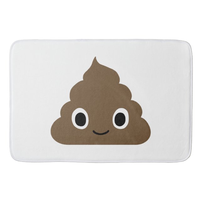 Tapis De Bain Adorable Poop - Kawaii Crap - Happy Doo Doo Doo (Devant)