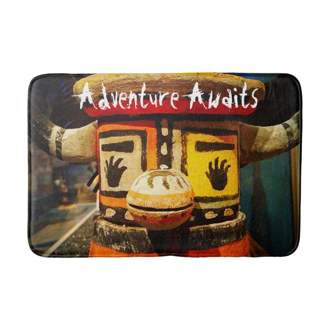 Tapis De Bain Adventure Await Citation Kachina Doll Photo mignon (Devant)