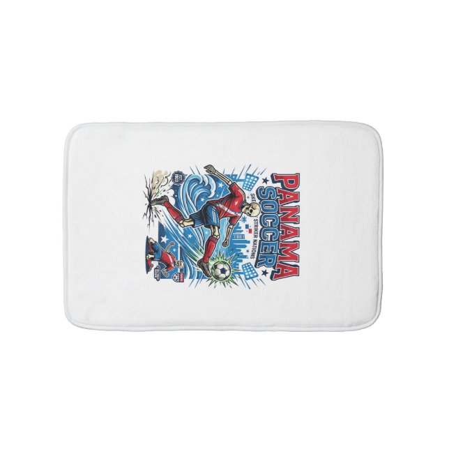 Tapis De Bain Affiche de nations de attaquant de squelette de fo (Devant)