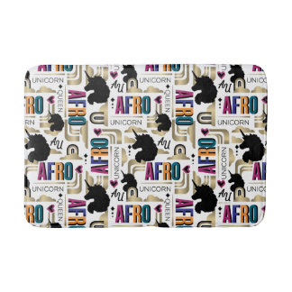 Tapis De Bain Afro Unicorn Bold Motif