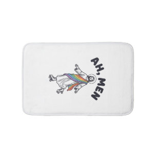 Tapis De Bain Ah Men Roller Skating Foi Vector Design_1