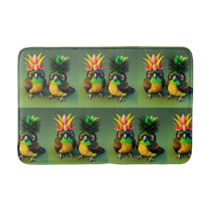 Tapis De Bain Aiguille comique Joue verte Matelas de bain transp