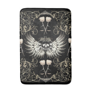 Tapis De Bain Ailes Romance gothiques victoriennes de crâne et