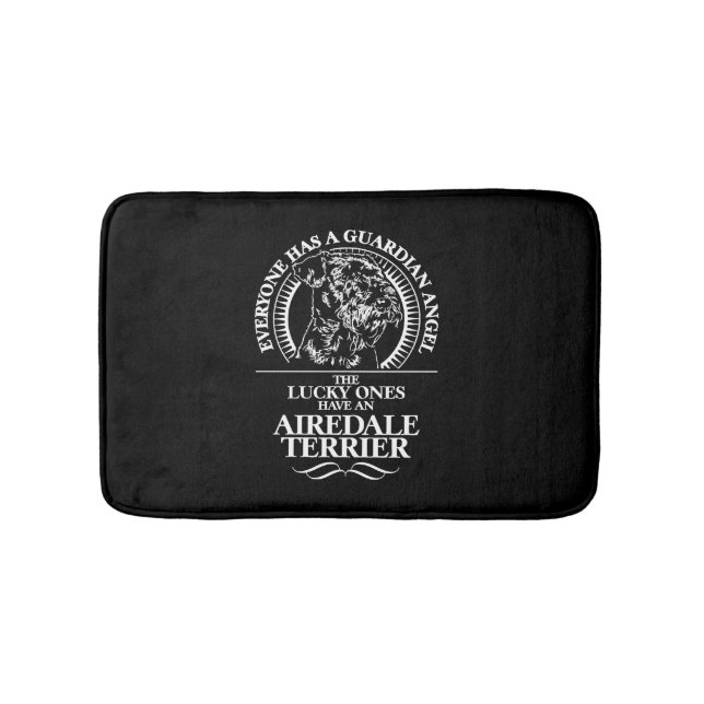Tapis De Bain Airedale Terrier Guardian Angel chien citation (Devant)