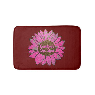 Tapis De Bain Ajouter un nom Changer le texte Elle Shop Pink Tou