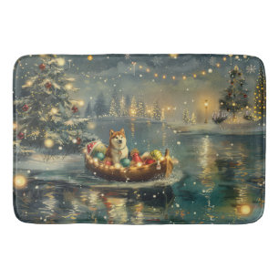 Tapis De Bain Akita Christmas Festive Voyage
