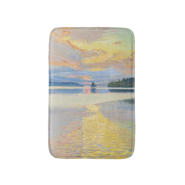 Tapis De Bain Akseli Gallen-Kallela - Coucher de soleil sur le l (Devant (Vertical))