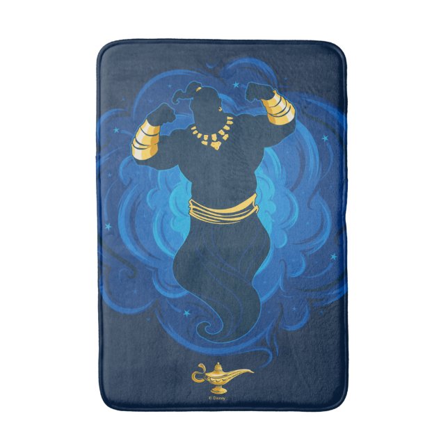 Tapis De Bain Aladin| Génie émergent de la lampe (Devant (Vertical))