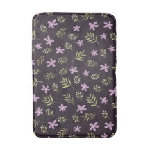 Alfombrilla de baño Violetas y flores silvestres