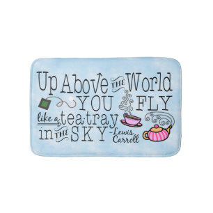 Tapis De Bain Alice au pays des merveilles Citation de Carroll d