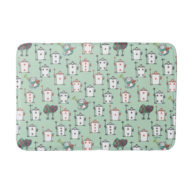 Tapis De Bain Alice au pays des merveilles| Motif des soldats de (Devant)
