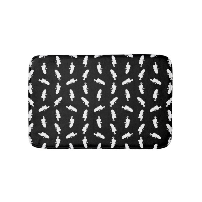 Tapis De Bain Alice Silhouette Motif d'Alice au pays des merveil (Devant)