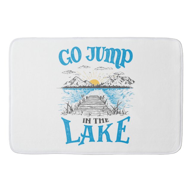 Tapis De Bain Aller Sauter Dans Le Lac (Devant)
