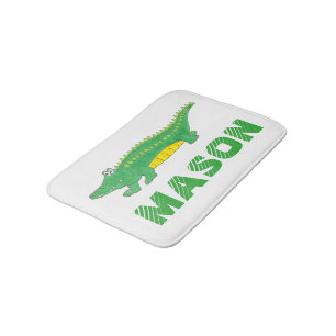 Tapis De Bain Alligator Vert Crocodile Crocodile Porteur Animal